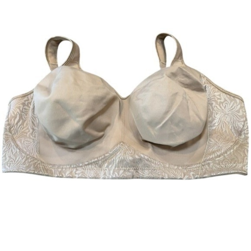 Playtex 18 Hour Ultimate Shoulder Comfort Wirefree Bra 4049 Nude Beige 40DDD